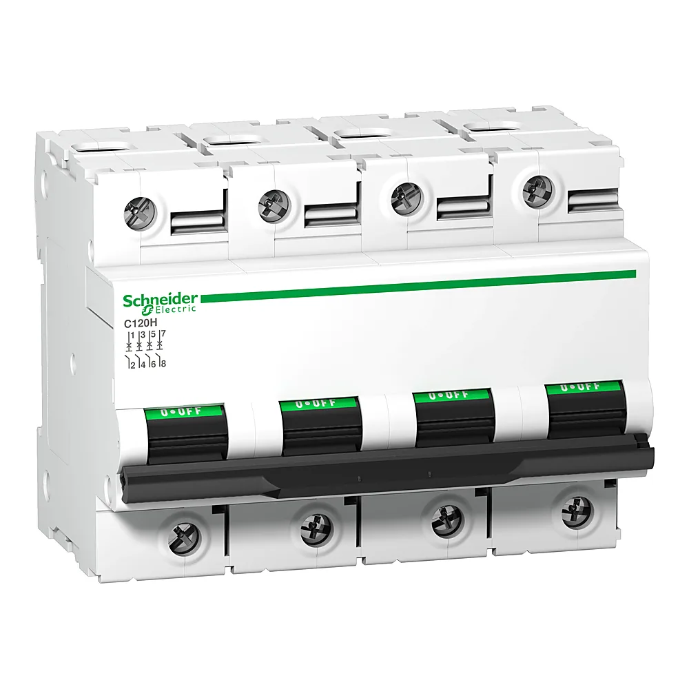 Автоматичний вимикач C120H 4P D 125 А Schneider Electric A9N18525