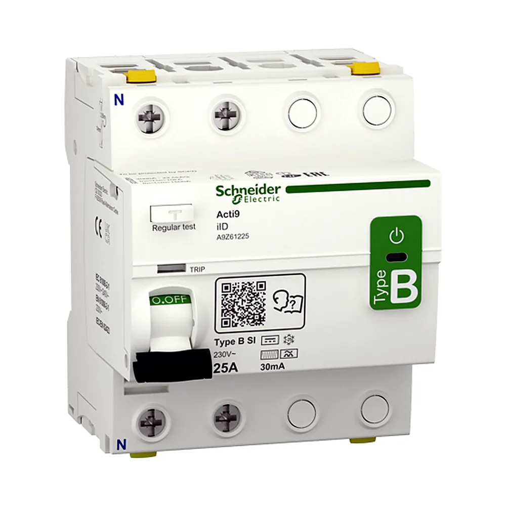 Диференційний вимикач (ПЗВ) iID 2P 25A 30mA B-SI