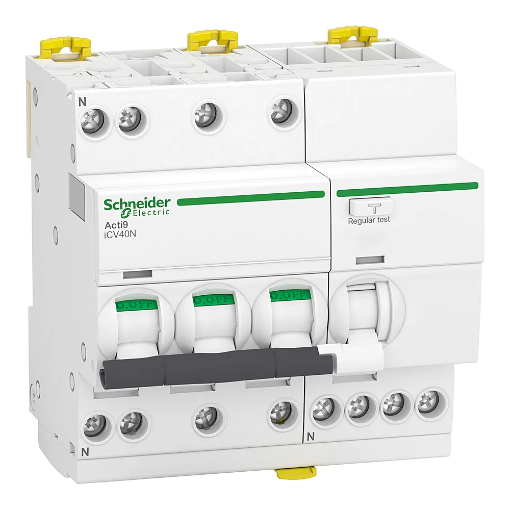 Диференційний автоматичний вимикач iCV40 3P+N 16 А B 6 кА 30 мА A Schneider Electric A9DG3716