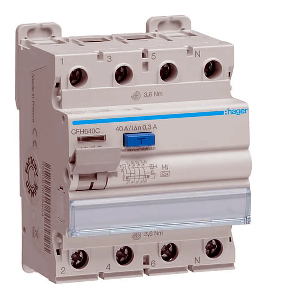 ПЗВ 4P 10kA 40A 300mA A-Hi
