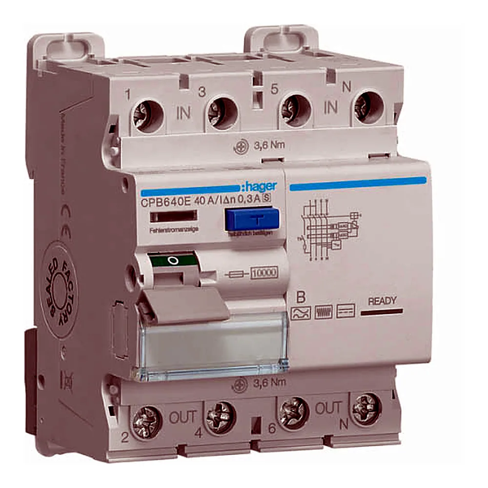 ПЗВ 4P 10kA 40A 300mA B SEL