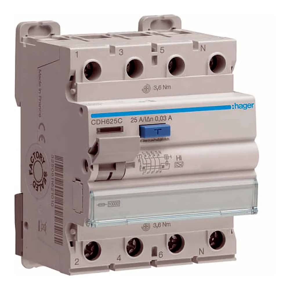 ПЗВ 4P 10kA 25A 30mA A-Hi