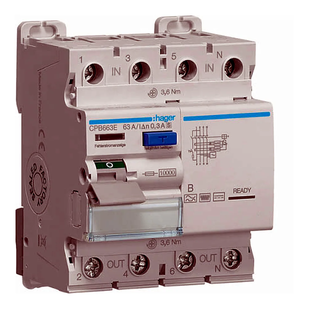 ПЗВ 4P 10kA 63A 300mA B SEL