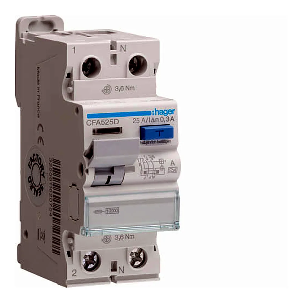 ПЗВ 2P 10kA 25A 300mA A