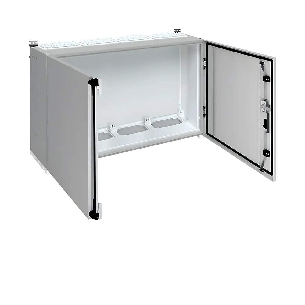 Модульний щит Univers IP55/II 650х1050х275 мм сірий 4 секції Hager FR44S