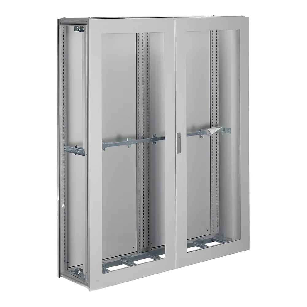 Шафа Univers IP54/I 1900х1600х400 мм прозорі двері сіра Hager FG26LD
