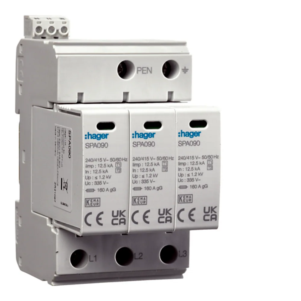 Розрядник (ПЗІП) T1+T2 3P 37,5kA 1,2kV TN-C +дод.контакт