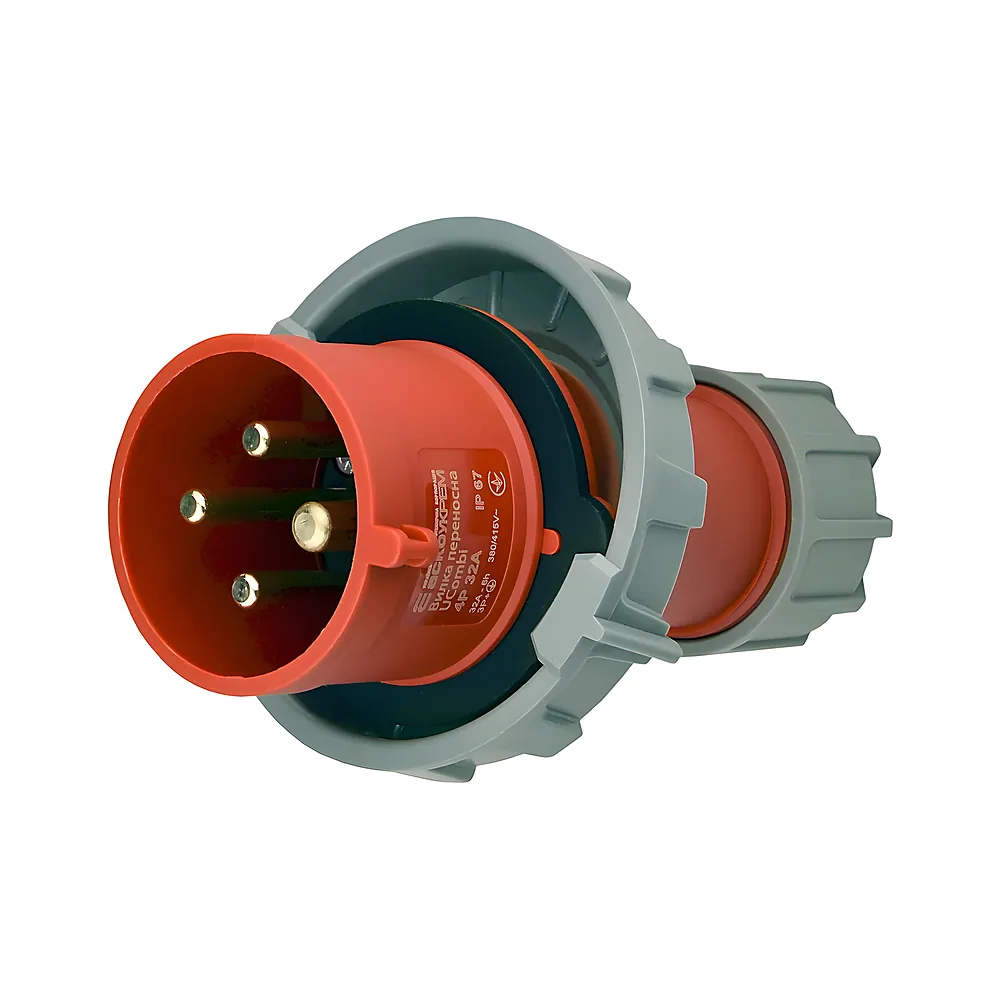 Вилка переносна UCombi 4P 32 А IP67 Аско-Укрем A0080010109