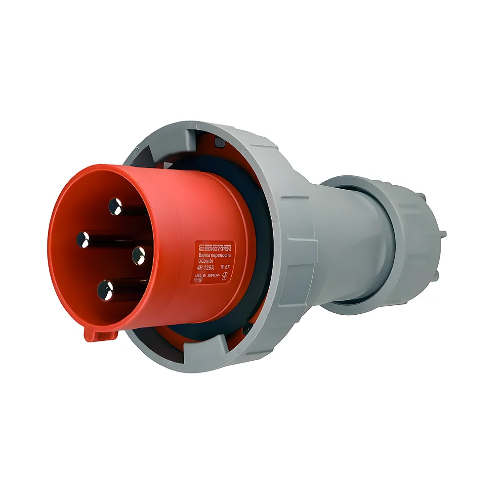 Вилка переносна UCombi 4P 125 А IP67 Аско-Укрем A0080010111