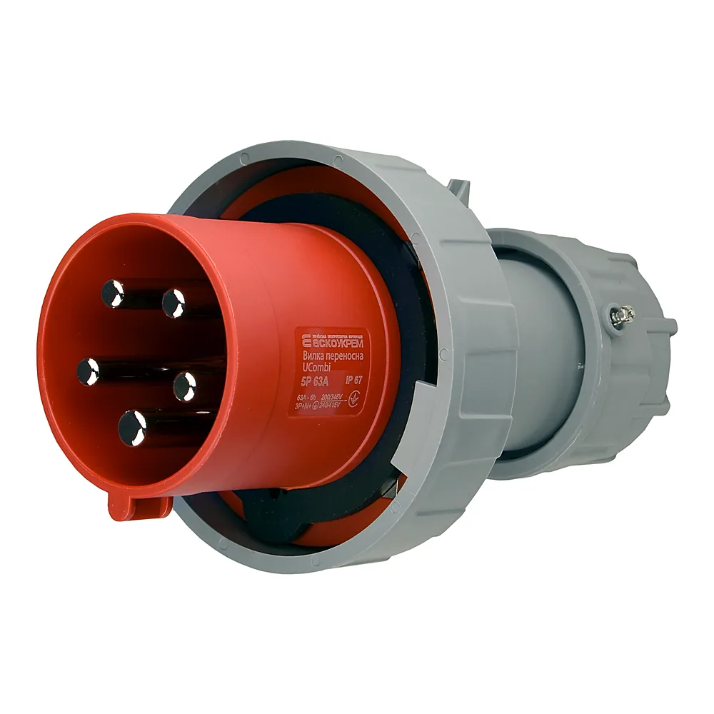 Вилка переносна АсКо UCombi 5P 63A IP67 A0080010116