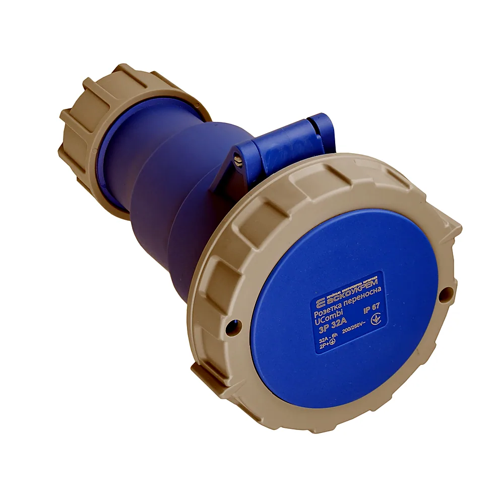 Розетка переносна Аско UCombi 3P 32А IP67 A0080010121
