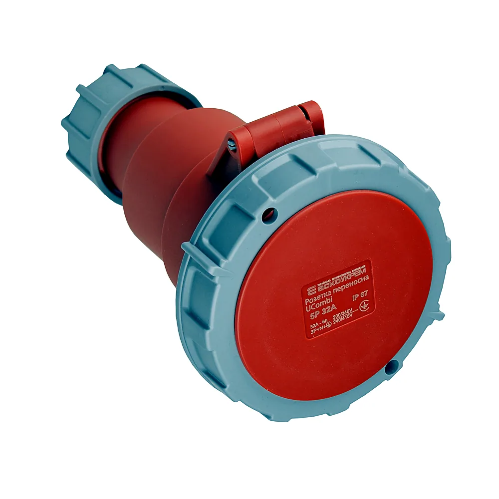 Розетка переносна Аско UCombi 5P 32А IP67 A0080010132