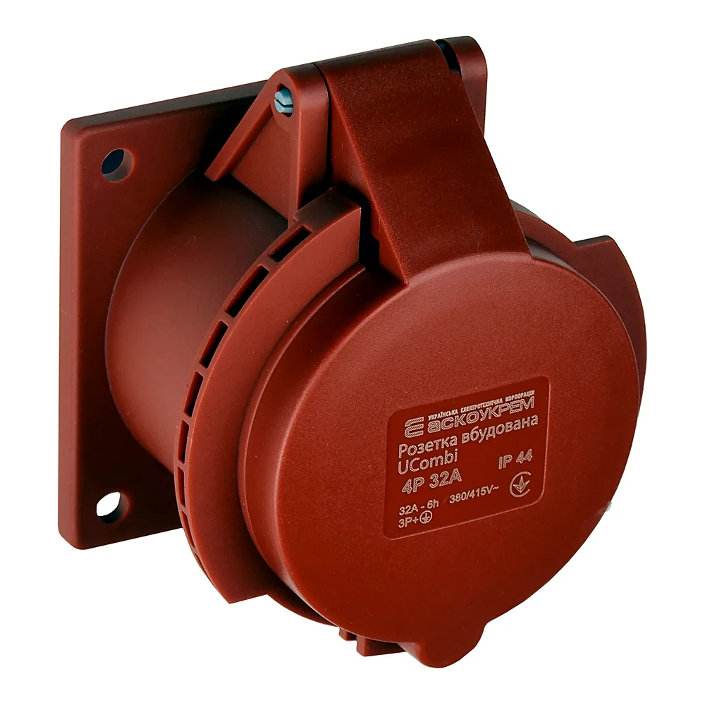 Розетка вбудована Аско UCombi 4P 32А IP44 A0080010161
