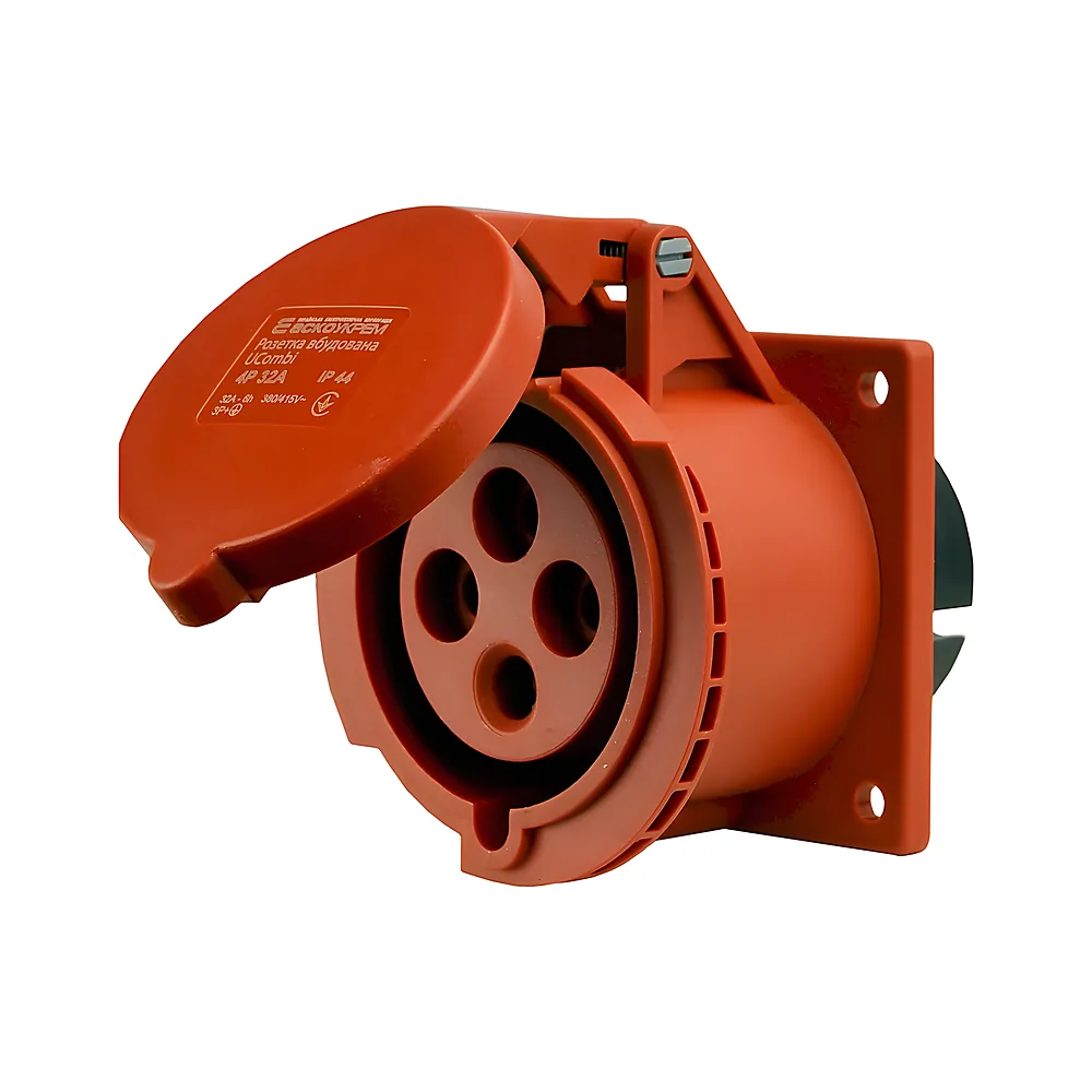 Розетка вбудована UCombi 4P 32 А IP44 Аско-Укрем A0080010161