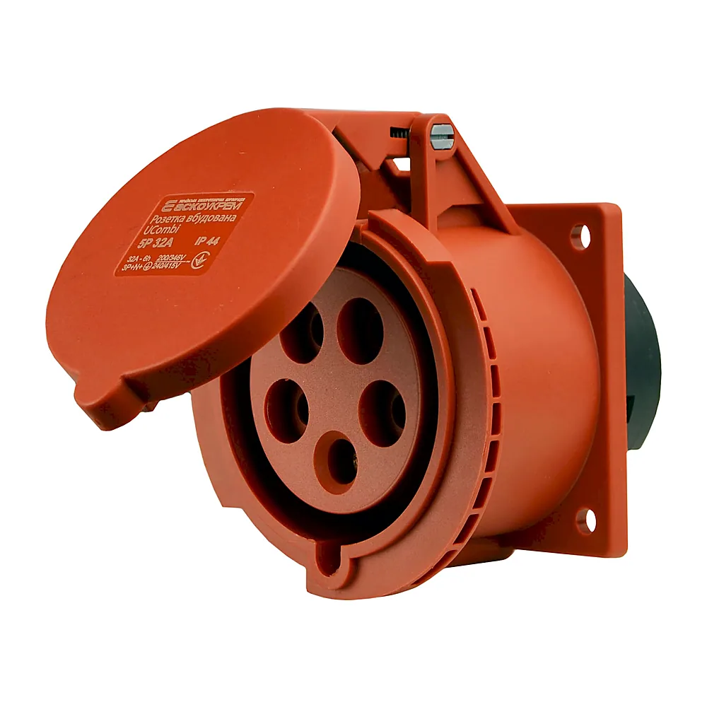 Розетка вбудована серії UCombi 5P 32A IP 44