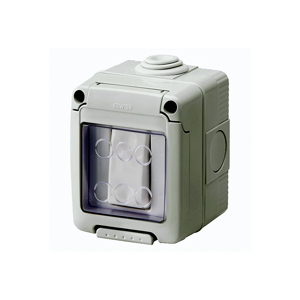Вимикач кнопковий в зборі 27 COMBI SYSTEM 1Р 10A IP55 сірий GEWISS