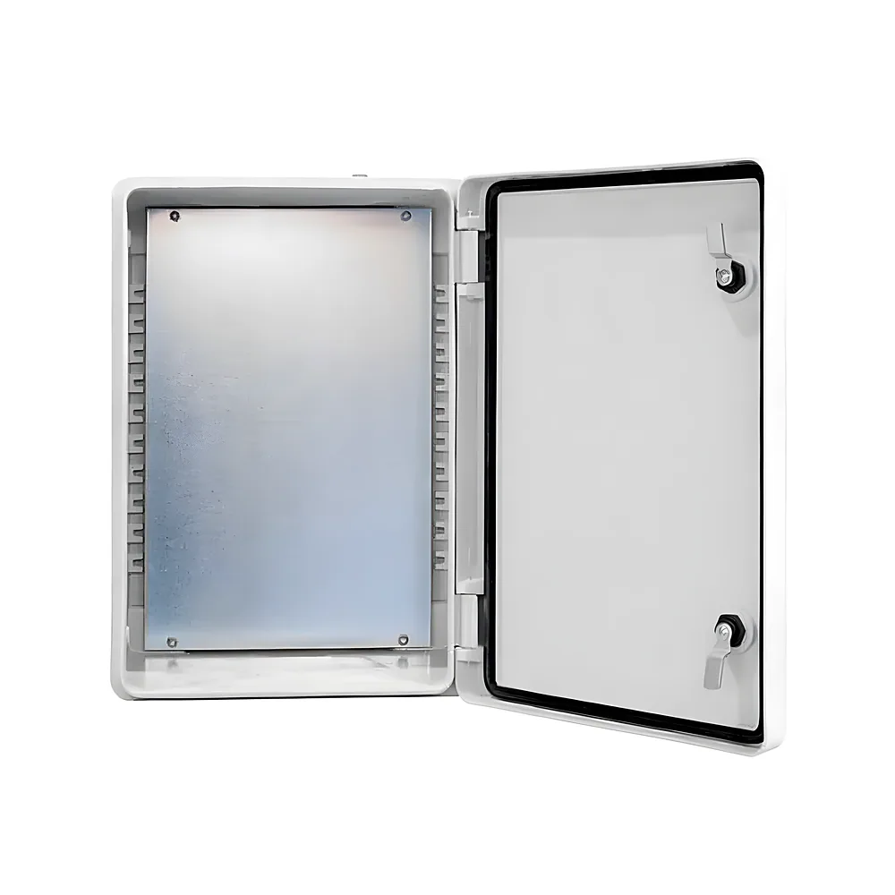Щит з монтажною панеллю удароміцний з GRP-поліестеру e.plbox.industrial.50.35.22 500х350х220 мм IP67 E.NEXT i0601003