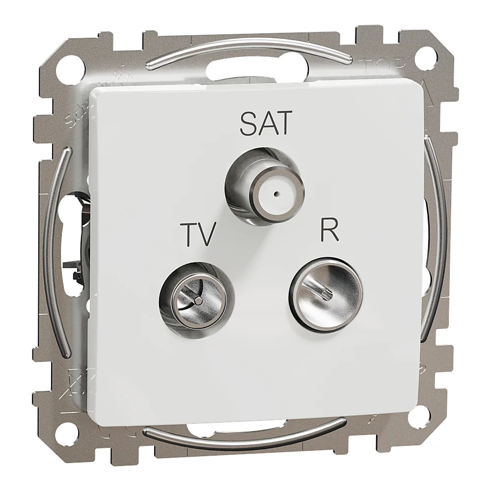Розетка R/TV/SAT кінцева 4 дБ біла Schneider Electric SDD111481