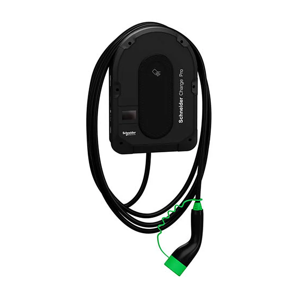 Зарядна станція, Schneider Charge Pro, 1P-3P, з вбудованим  кабелем, 7.4-11-22кВт, 16-32A, з лічильником