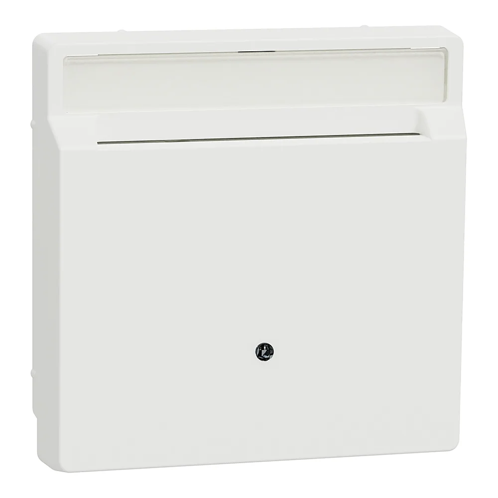 Накладка карткового вимикача з полем для надпису System Design матовий білий Schneider Electric MTN3854-6037