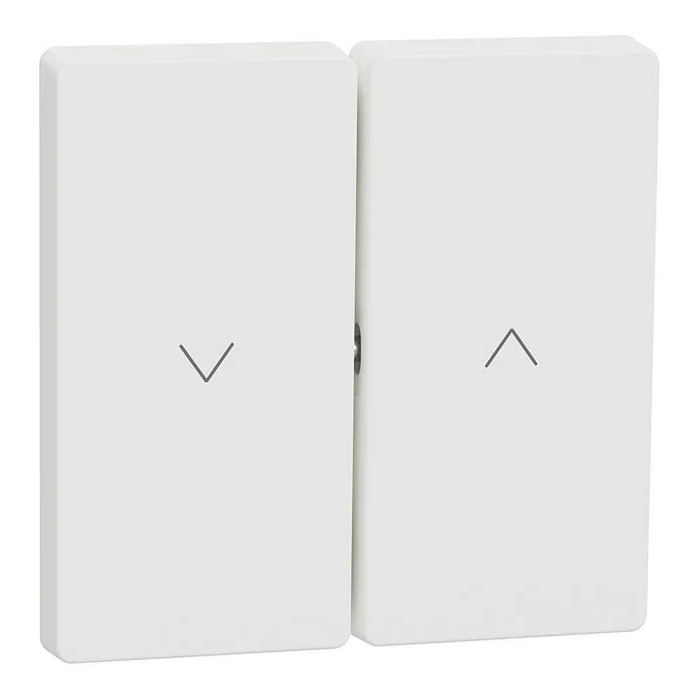 Накладка вимикача жалюзі System Design матовий білий Schneider Electric MTN3855-6037