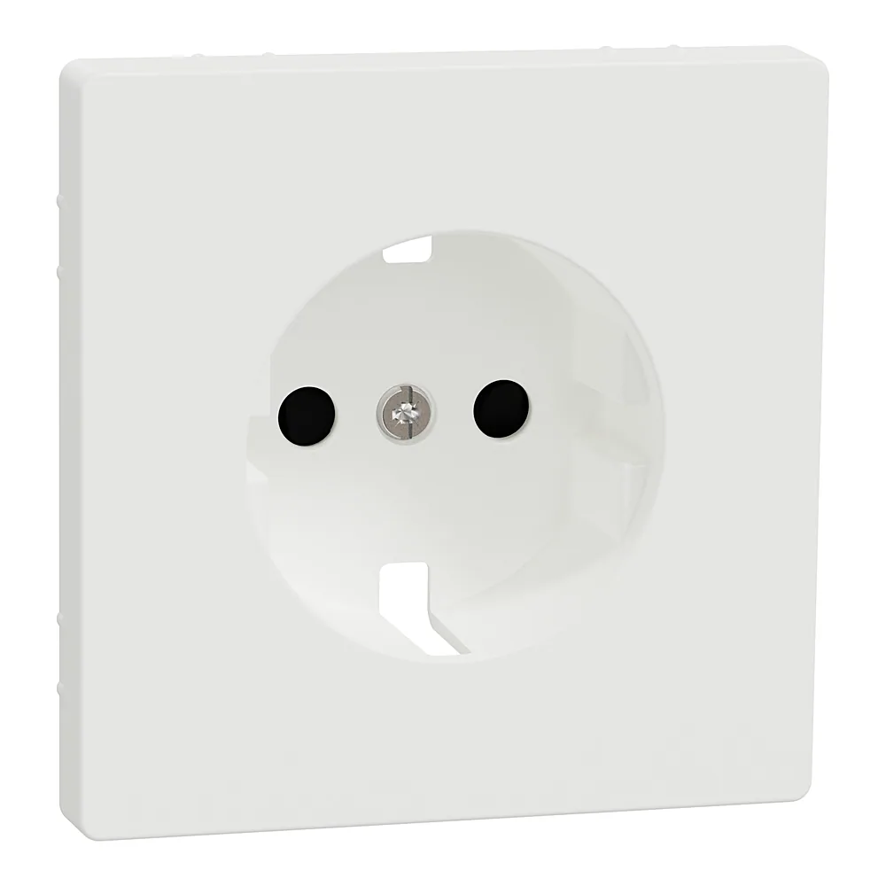 Накладка розетки з заземленням System Design матовий білий Schneider Electric MTN2330-6037