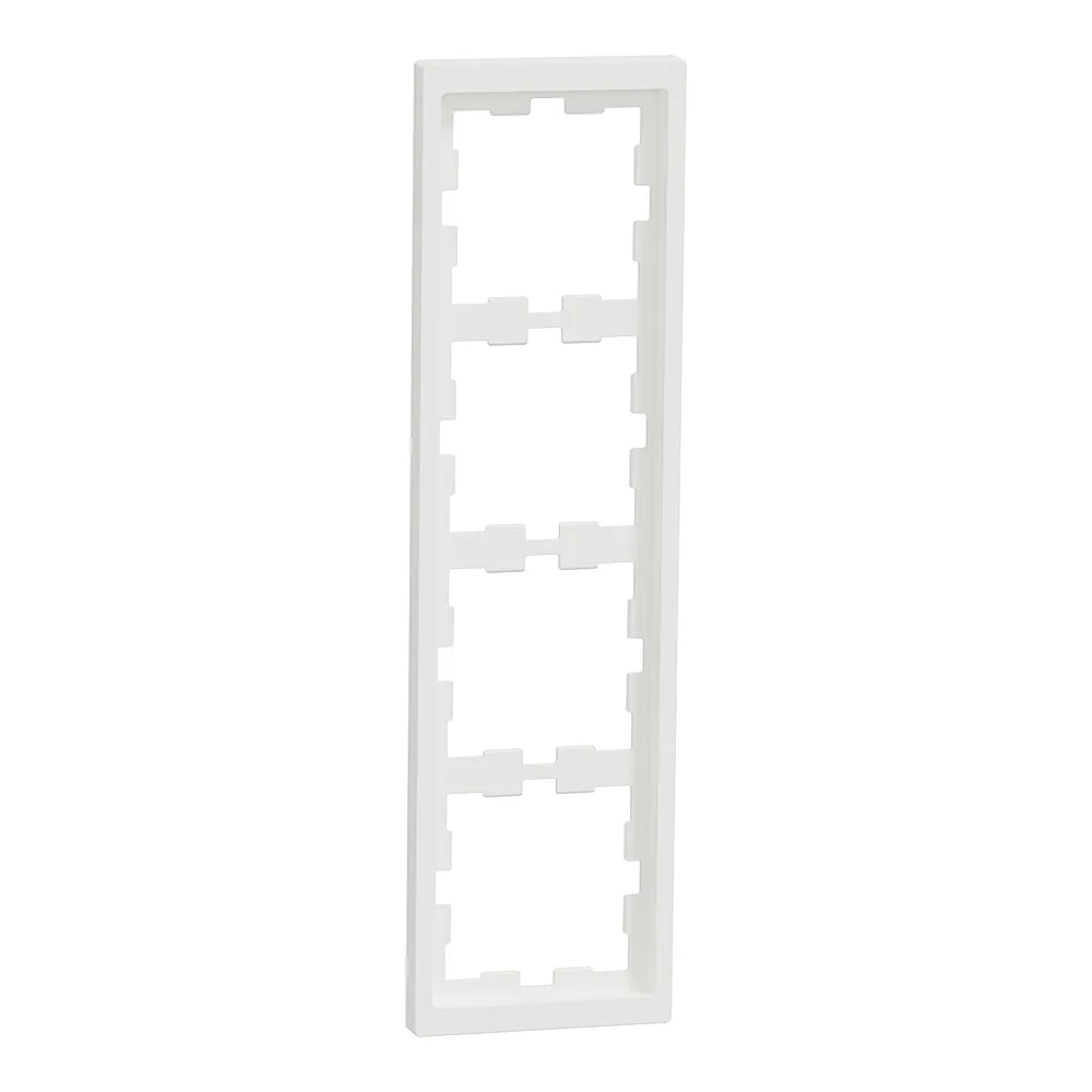 Рамка 4-постова D-Life System Design матова біла Schneider Electric MTN4040-6537