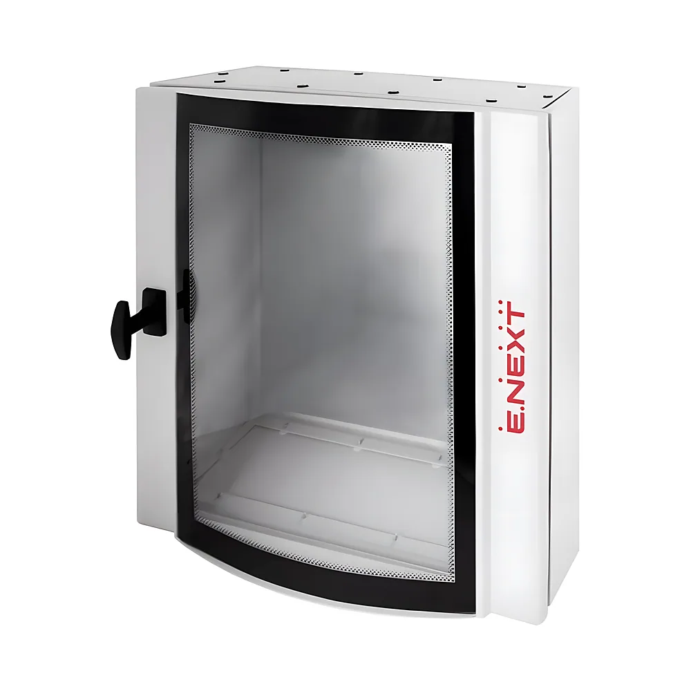 Щит з монтажною панеллю металевий e.mbox.industrial.p.120.60.25.gl IP55 1200х600х250 мм зі скло E.NEXT CPD6012025SUM