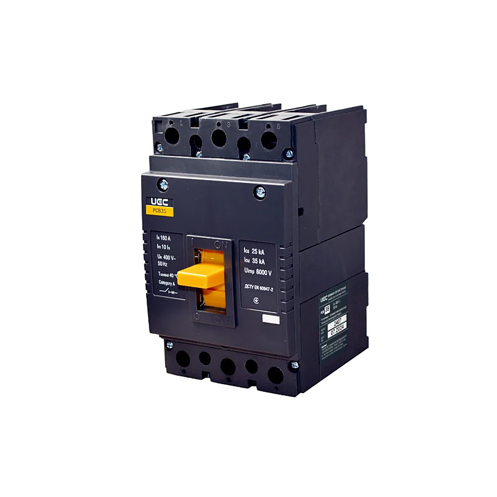 Автоматичний вимикач UEC PCB35 3P 160A 35kA MCCB-PCB-35-3-0160