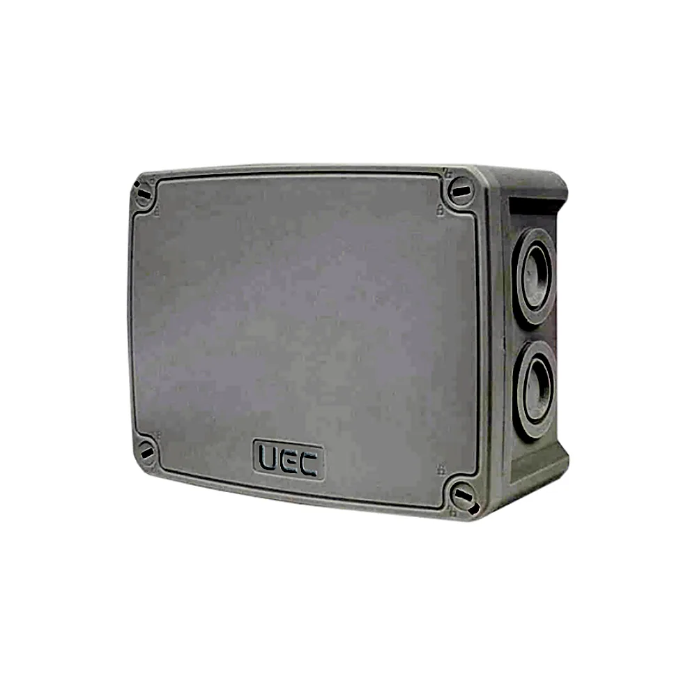 Монтажна коробка UEC 146x105x65 мм IP66 із скобами сіра JB-146-105-065-GF-IP66-GR