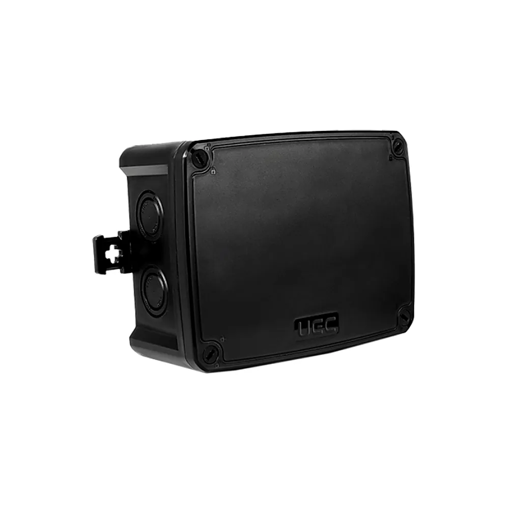 Монтажна коробка UEC 146x105x65 мм IP67 із скобами чорна JB-146-105-065-F-IP67-BL