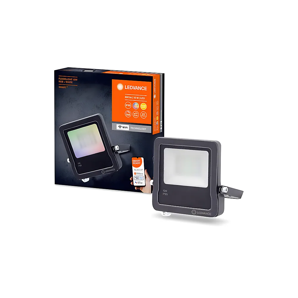 Світлодіодний прожектор SMART WIFI FLOODLIGHT 10 Вт RGBW чорний Ledvance