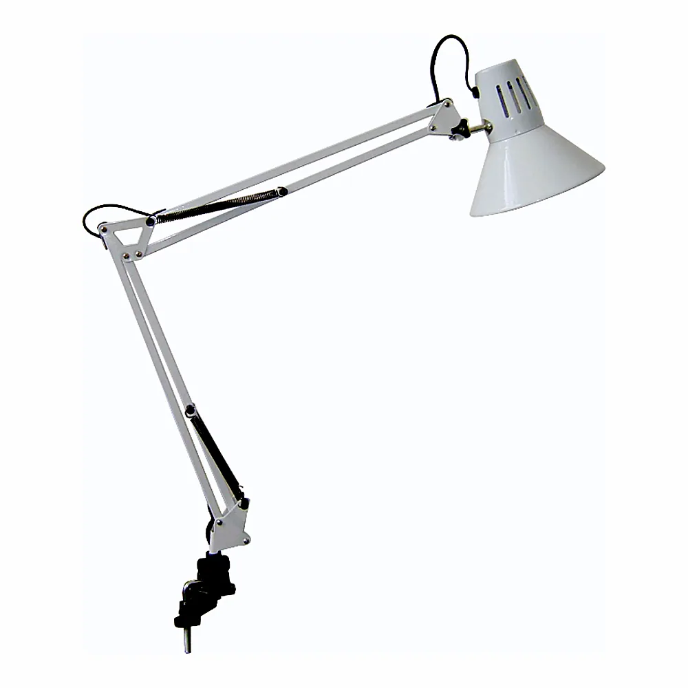Лампа настільна струбц.PANAN CLASSIC HOOK E27, 40Вт, біла, мател, Ledvance