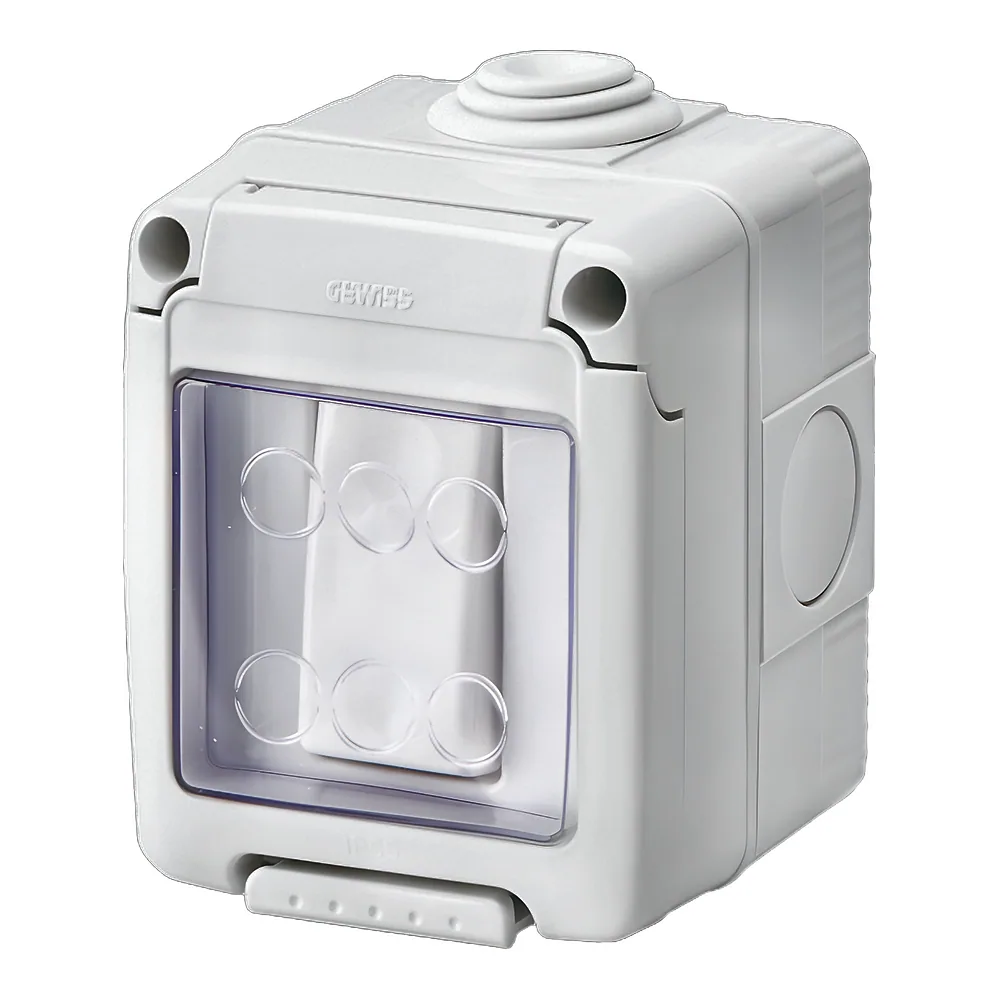 Перемикач прохідний 27 COMBI SYSTEM 1P 16 AX IP55 сірий GEWISS GW27833