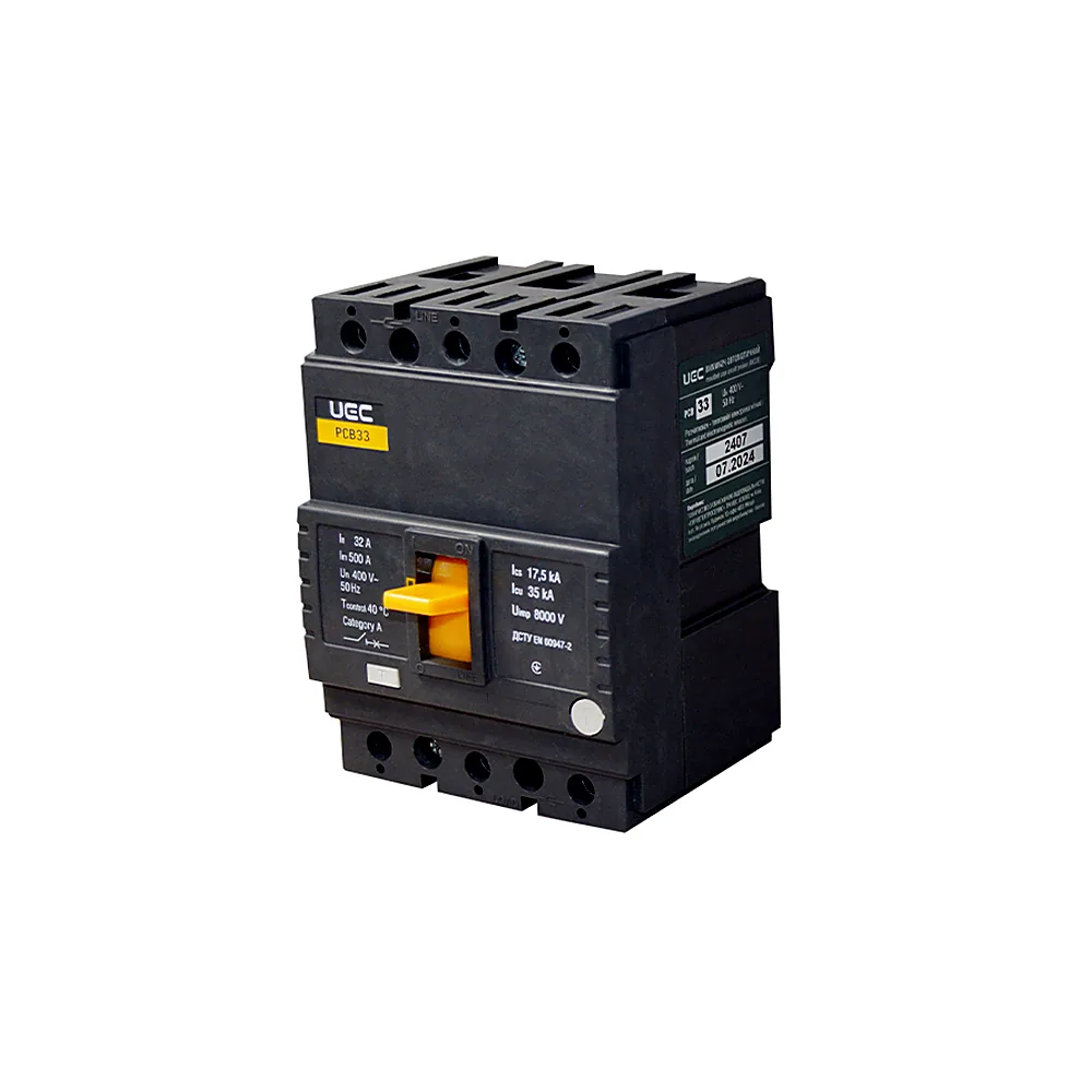 Автоматичний вимикач PCB33 3Р 32А 35кА UEC