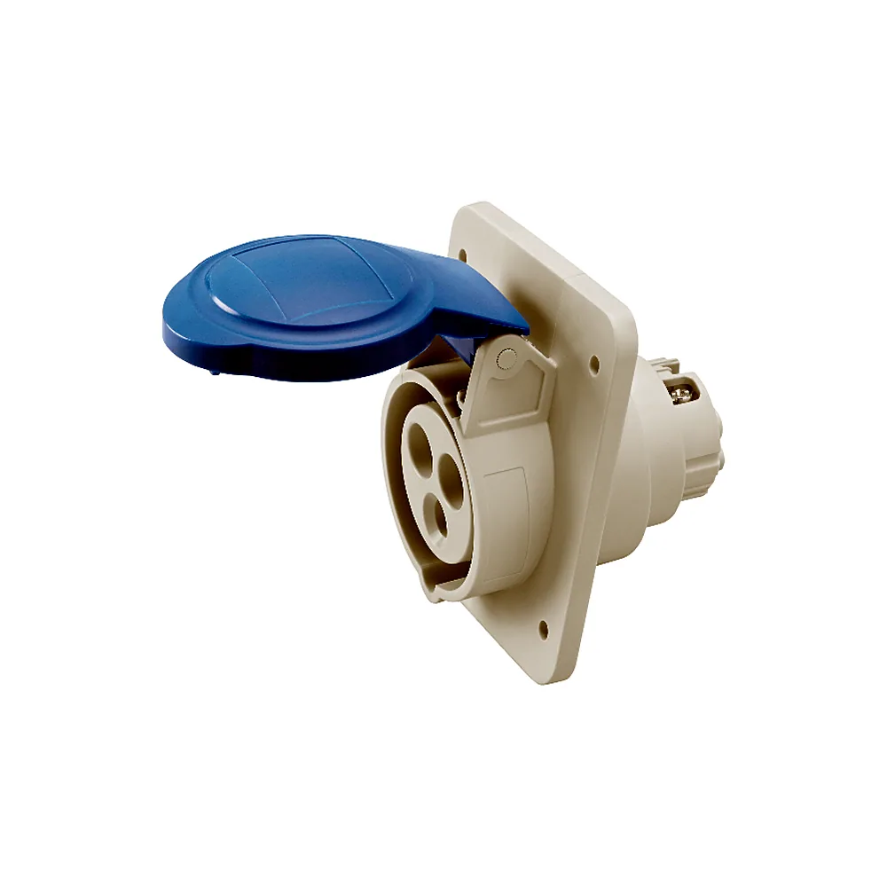 Розетка вбудована 10° IEC 309 HP IP44 2P+E 32A 230V 6H GEWISS