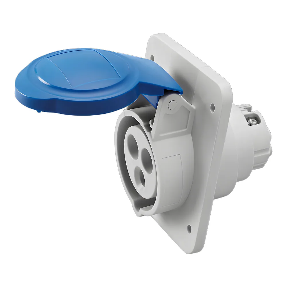 Розетка вбудована 10° IEC 309 HP IP44 2P+E 32 А 230 В 6H GEWISS GW62216H