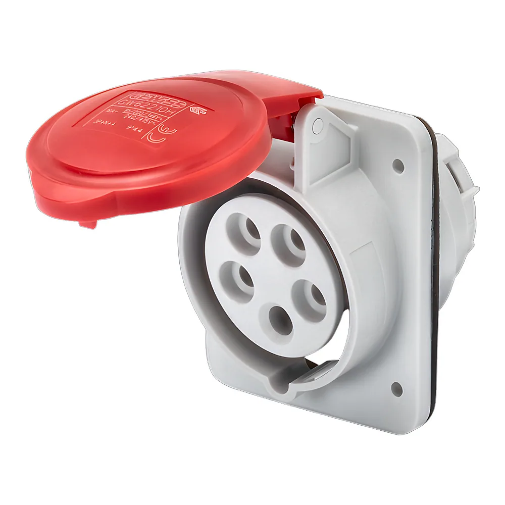 Розетка вбудована 10° IEC 309 HP IP44 3P+E 16 А 400 В 6H GEWISS GW62209H