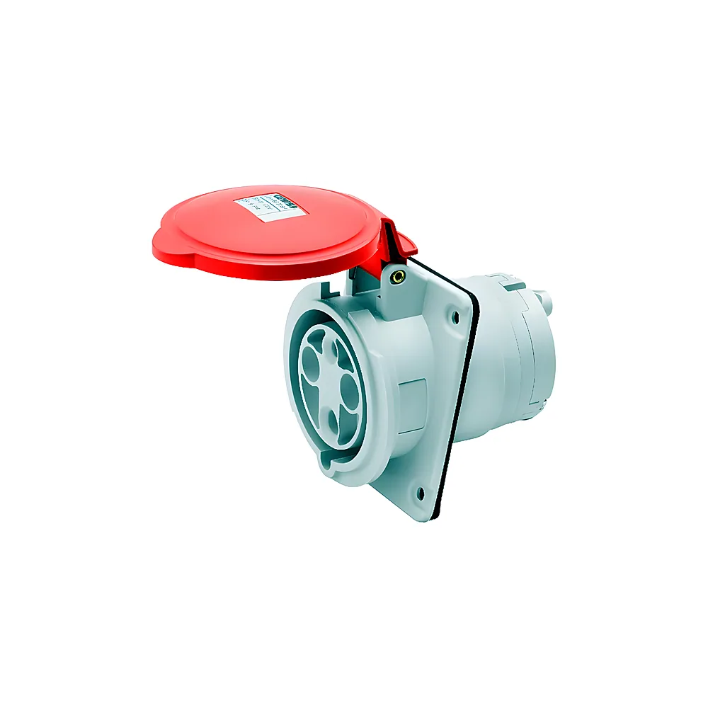 Розетка вбудована 10° IEC 309 HP IP44 3P+E 63 А 400 В 6H GEWISS GW63220H