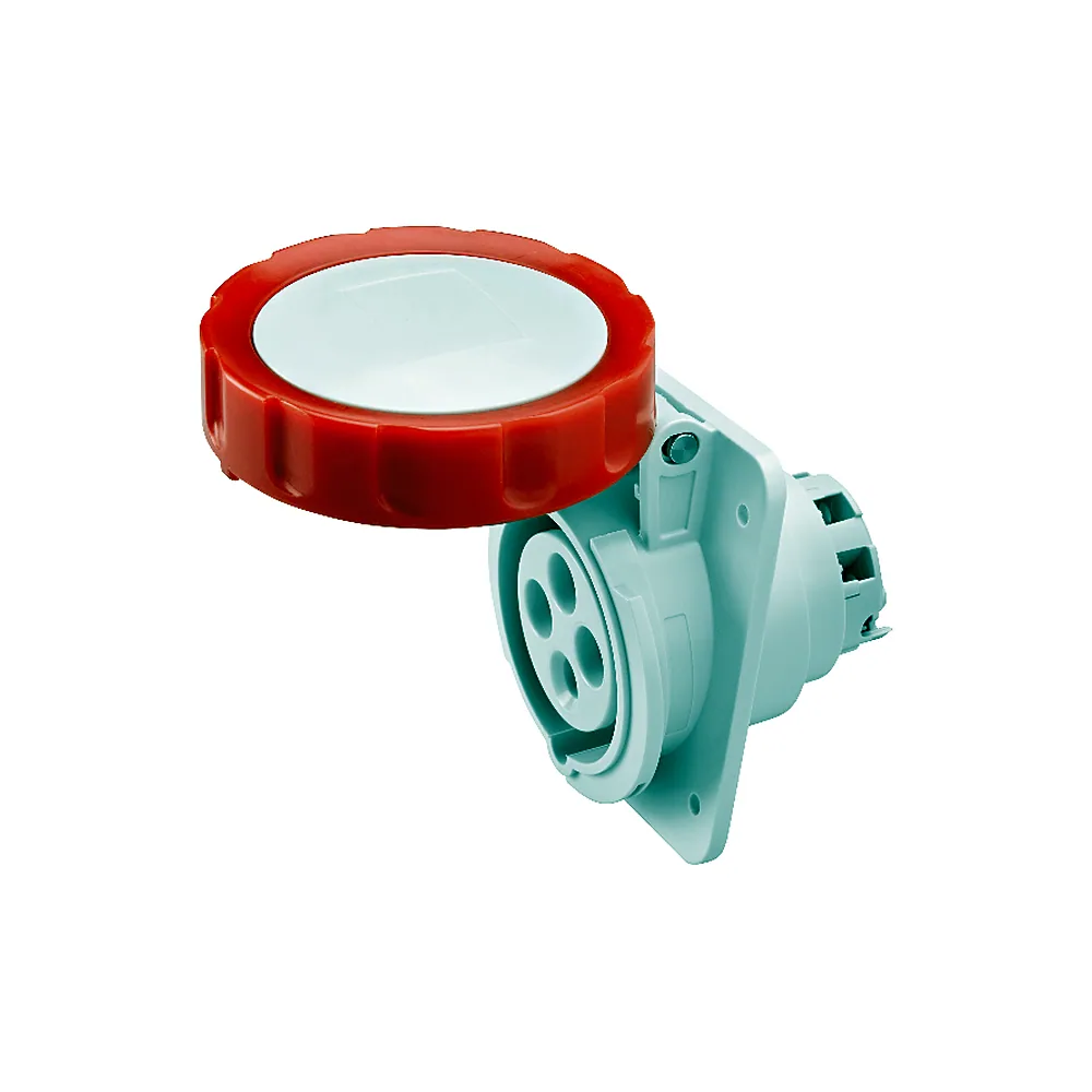 Розетка вбудована 10° IEC 309 HP IP67 3P+E 16A 400V 6H GEWISS