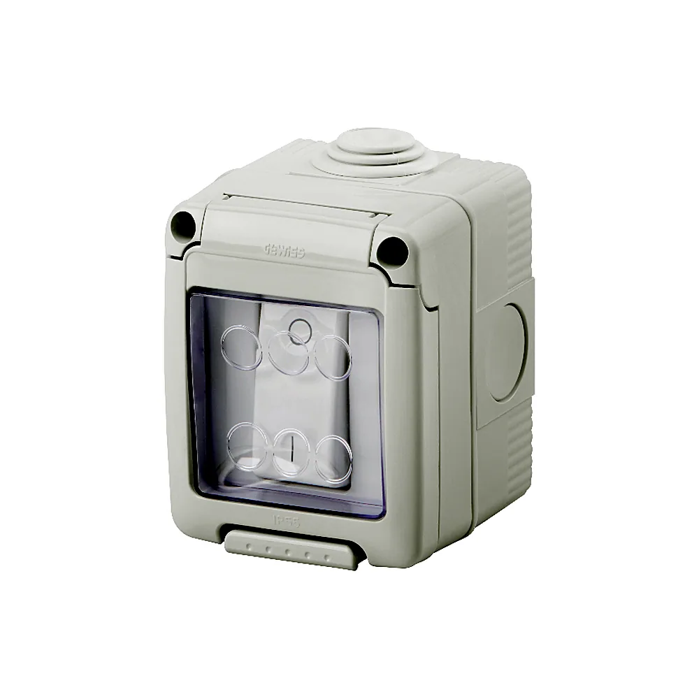 Вимикач в зборі 27 COMBI SYSTEM 2Р 16AX IP55 сірий GEWISS