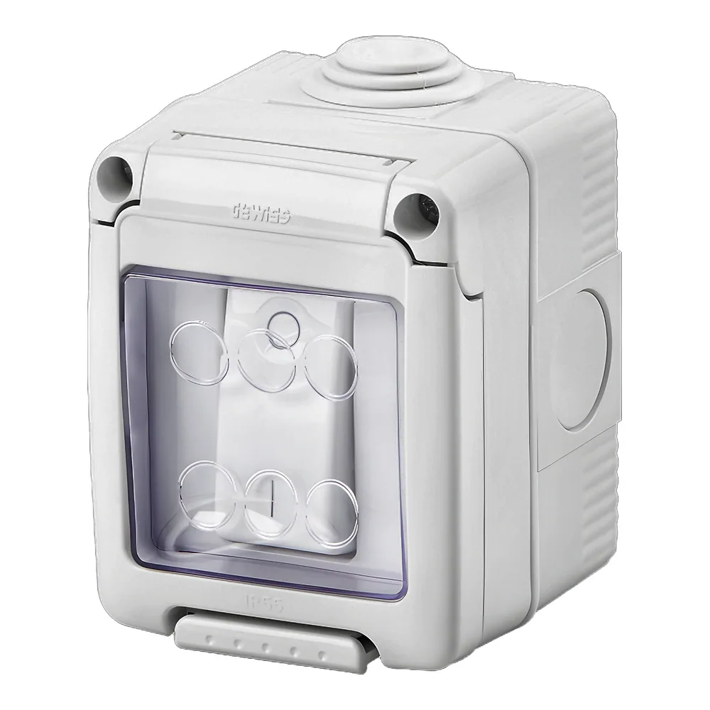 Вимикач в зборі 27 COMBI SYSTEM 2P 16 AX IP55 сірий GEWISS GW27832