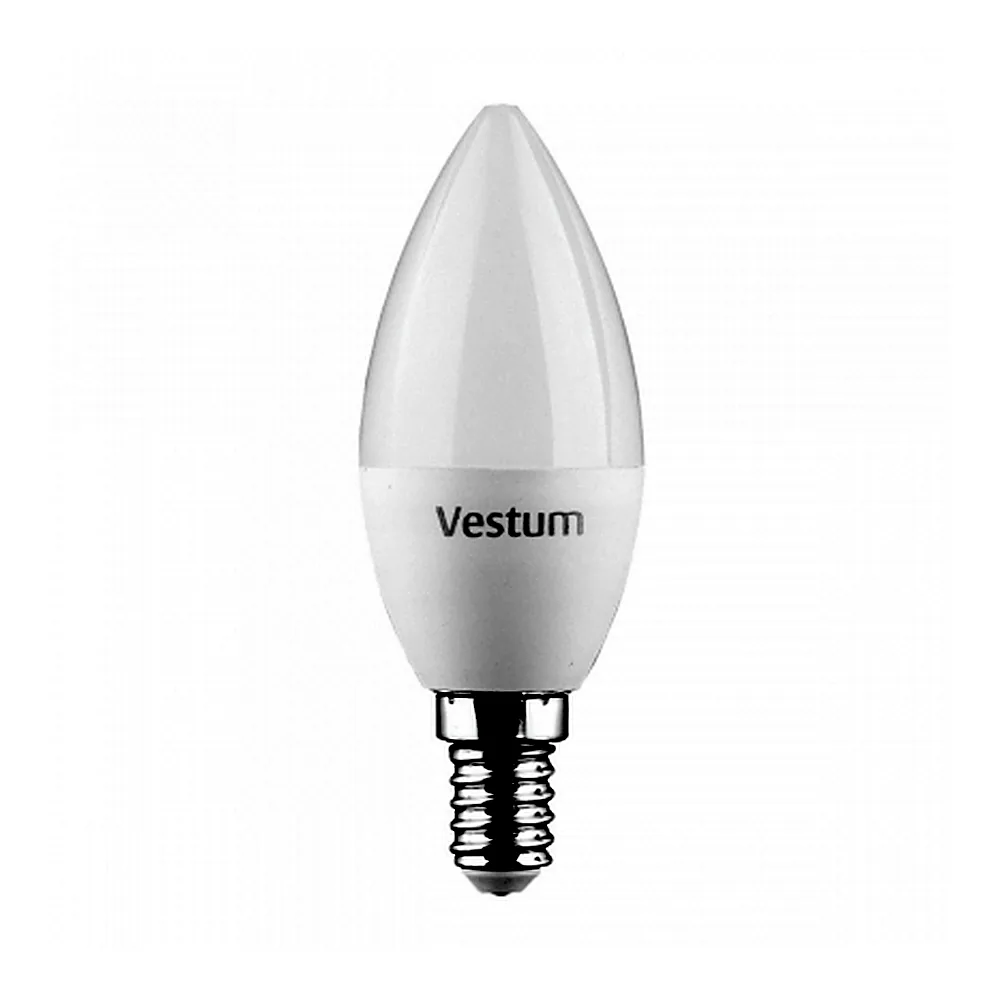 Лампа LED Vestum C37 4W 4100K 220V E14