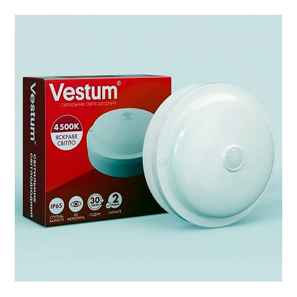Світильник ЖКГ LED 12W  овал 6500K 220V Vestum