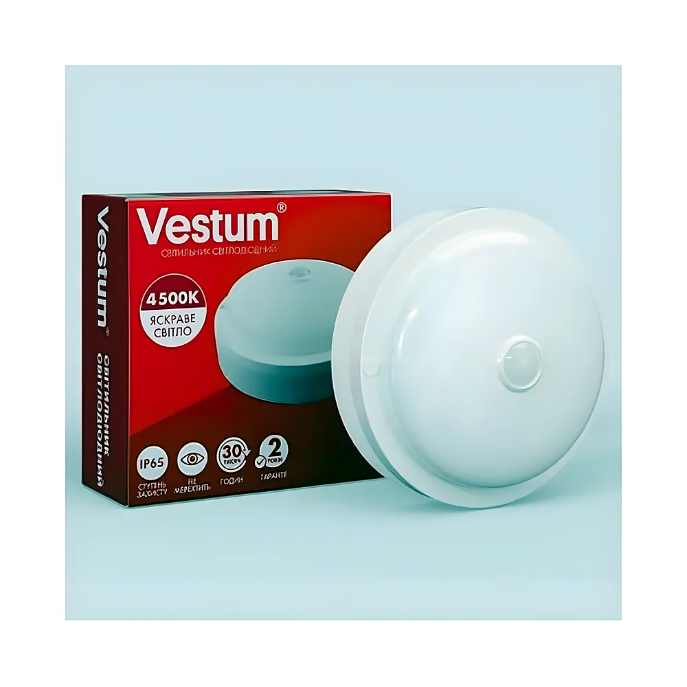 Світильник ЖКГ LED 12 Вт овал 6500 K 220 В Vestum 1-VS-7207