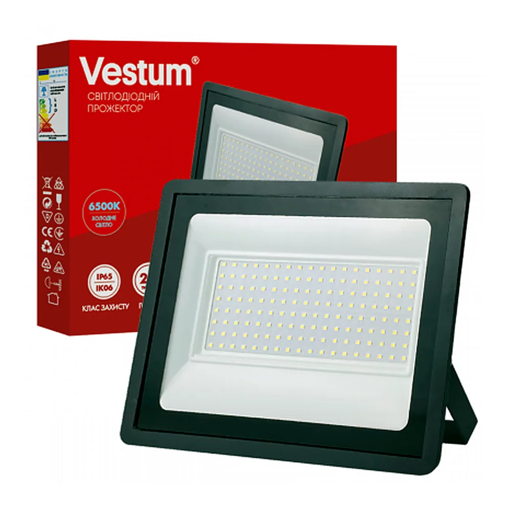 Прожектор LED Vestum 100W 8 000Лм 6500K 185-265V IP65