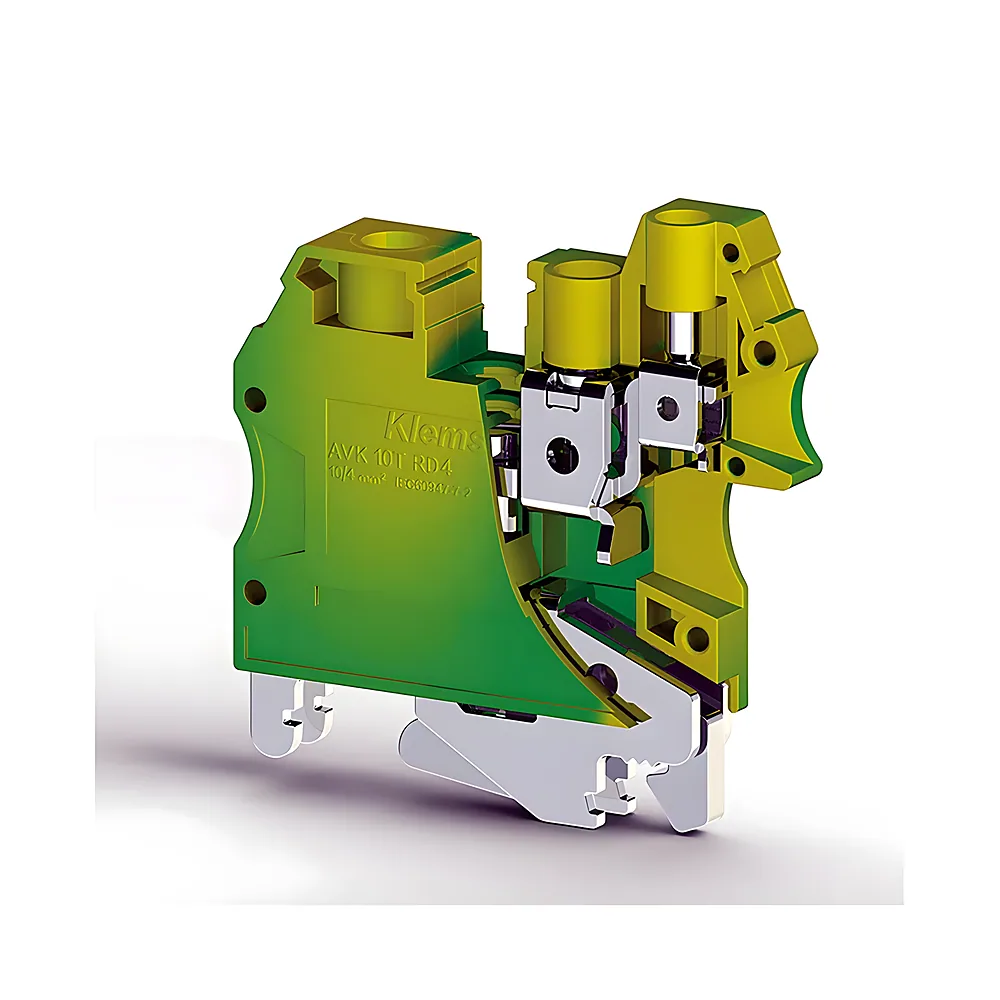 Клема AVK 10 T RD 4 заземлення 10 мм² жовто-зелена KLEMSAN 0.0.0.3.34230