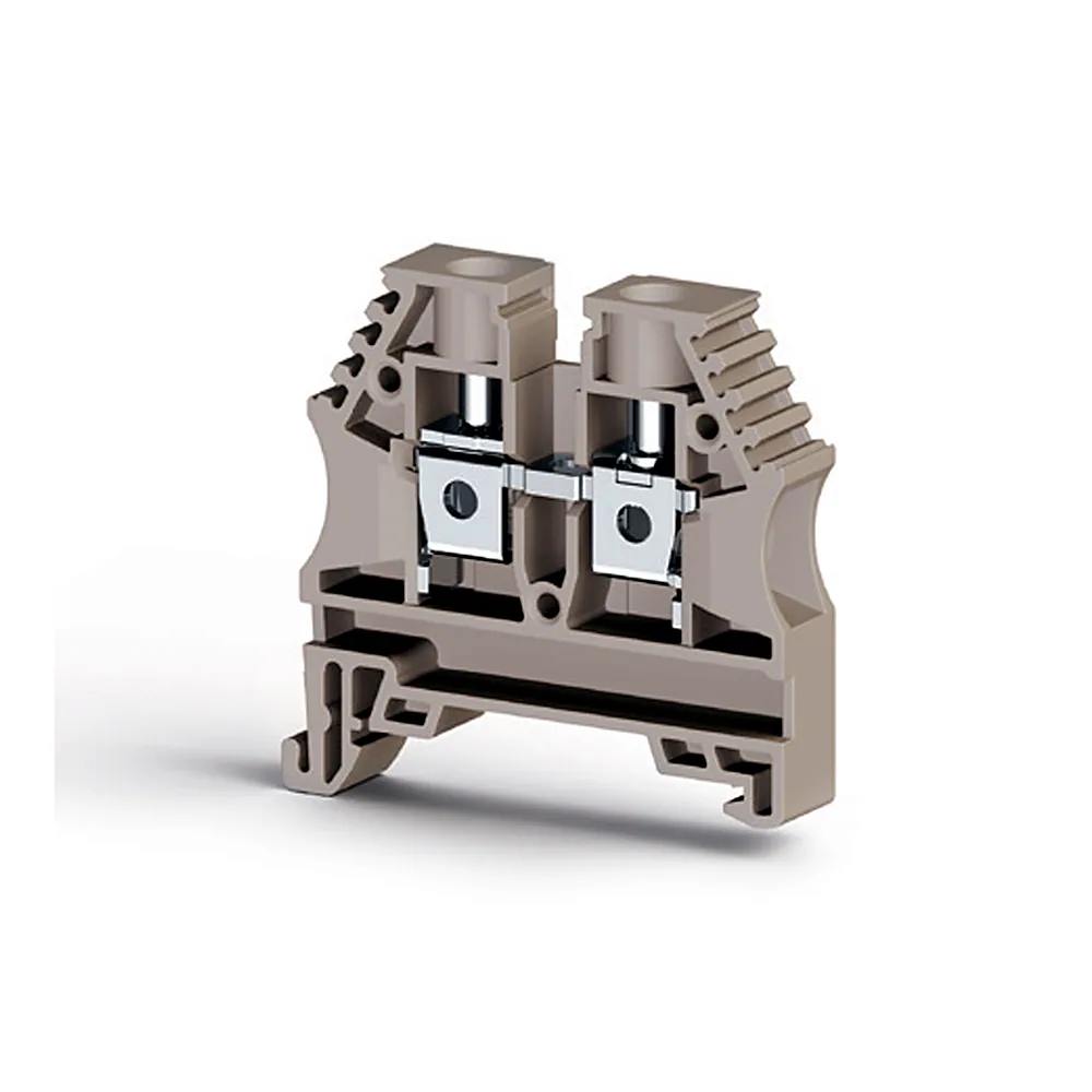 Клема Klemsan AVK 6 прохідна 6 мм бежева