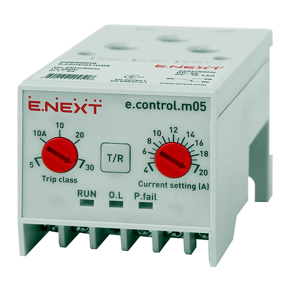 Реле захисту двигуна E.NEXT e.control.m05 4-20 А p0690019