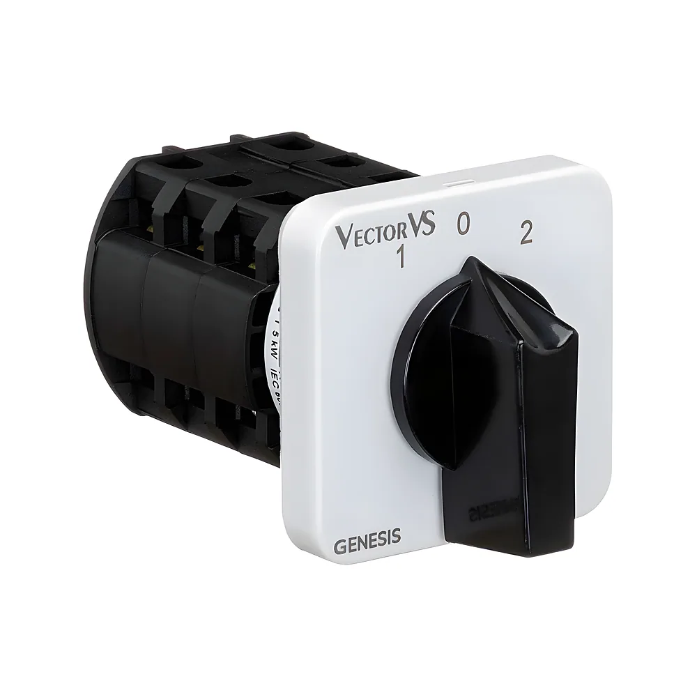 Кулачковий перемикач GC 16 А 3P схема 203 I-0-II з поверненням в 0 Vector VS GC 16 203 U